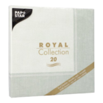 Product foto van Servetten jade groen set van 20 40x40 cm Royal Collection Linum