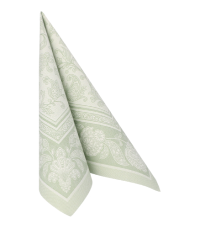 Product foto van Servetten jade groen set van 50 ROYAL Collection 40x40cm
