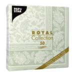 Product foto van Servetten jade groen set van 50 ROYAL Collection 40x40cm