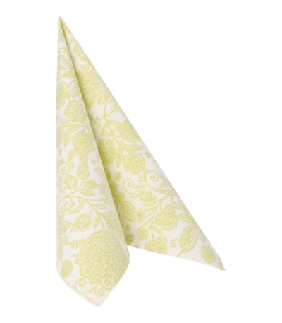 Product foto van Servetten lime 40x40 cm ROYAL Collection Paisely set van 50