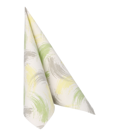 Product foto van Servetten lime Brushstroke set van 50 ROYAL Collection