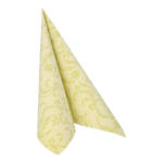 Product foto van Servetten lime "Damascato" 40x40cm set van 50 ROYAL Collection