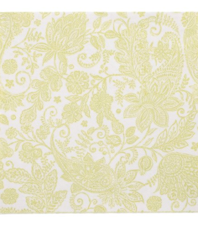 Product foto van Servetten lime Paisley set van 20