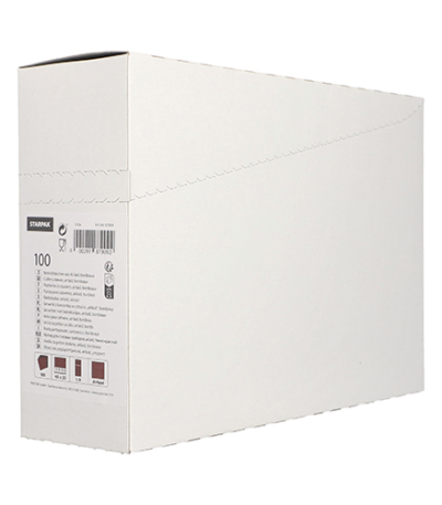 Product foto van Servetten met bestekzakjes bordeaux set van 100