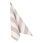 Product foto van Servetten mocca "Lines" 40x40cm set van 50 ROYAL Collection