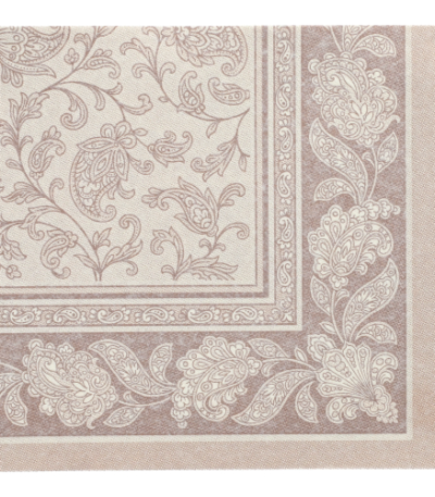 Product foto van Servetten mocca set van 50 40x40cm ROYAL Collection Ornaments