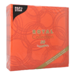 Product foto van Servetten nectarine set van 50 40x40cm Royal Collection Bubbles