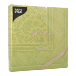 Product foto van Servetten olijfgroen 40x40 cm set van 20 Royal Ornaments