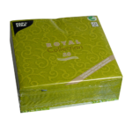 Product foto van Servetten olijfgroen Casali Royal Collection 50 stuks
