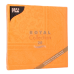 Product foto van Servetten oranje "Ornaments" set van 20 Royal Collection