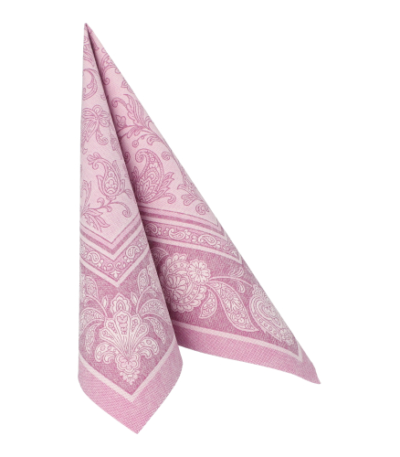 Product foto van Servetten paars Ornaments set van 50 ROYAL Collection