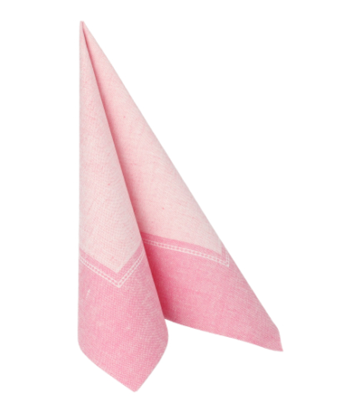 Product foto van Servetten roze Linum 40x40cm set van 20
