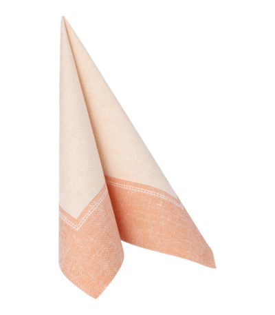 Product foto van Servetten terracotta "Linum" set van 20 ROYAL Collection