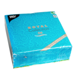 Product foto van Servetten turkoois 40x40 cm set van 50 Casali Royal Collection