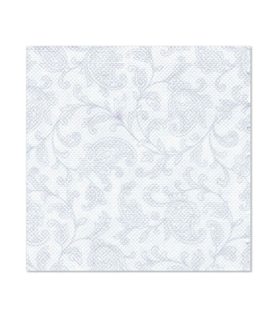 Product foto van Servetten wit 25cm x 25cm set van 20 Royal Collection Ornaments