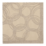 Product foto van Servetten zand 40x40 cm set van 50 Bubbles