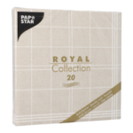 Product foto van Servetten zand 40x40cm "Kitchen Craft" Royal Collection set van 20