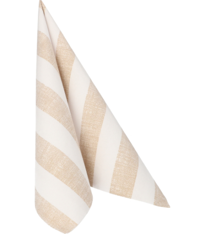 Product foto van Servetten zandkleurig 40x40 cm set van 50 Lines