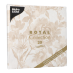 Product foto van Servetten zandkleurig Rose set van 20 Royal Collection