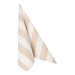 Product foto van Servetten zandkleurig set van 20 Lines ROYAL Collection