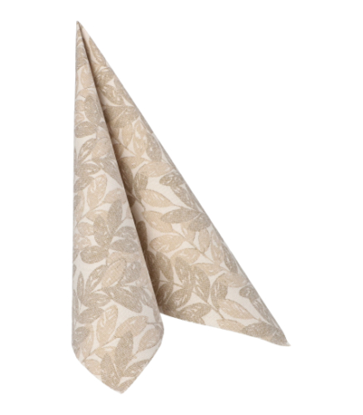 Product foto van Servetten zandkleurig set van 50 Royal Collection Nature