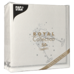 Product foto van Servetten zilver "Festivity" set van 50 ROYAL Collection