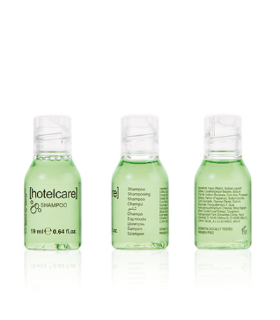 Product foto van Shampoo miniflacon Hotel Care 19ml set van 50
