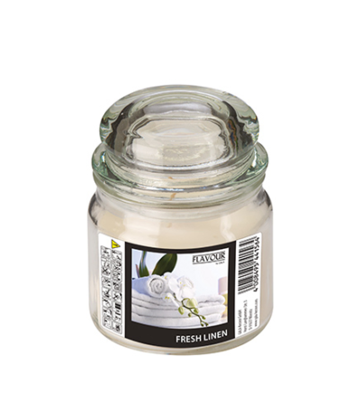 Product foto van Snoep Pot waxvulling maxi wit set van 25 "Fresh Linen"