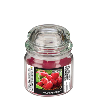Product foto van Snoep pot waxvulling wild raspberry wijnrood MAXI
