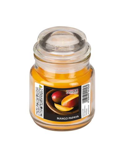Product foto van Snoeppot wax perzik-Mango-Papaya 60mm Gala