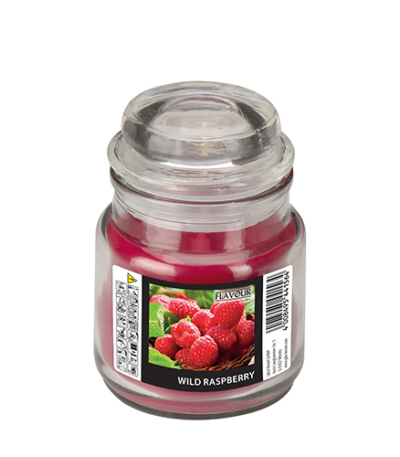 Product foto van Snoeppot waxvulling wijnrood Wild Raspberry 60mm Gala