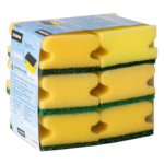 Product foto van Sponsenset pannensponsens hoekig geel/groen met greep