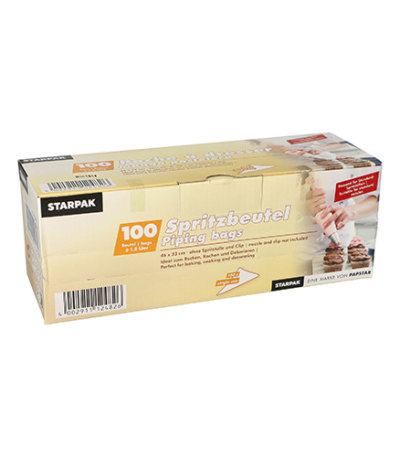 Product foto van Spuitzakken transparant 1.8l set van 100