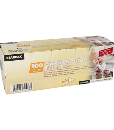 Product foto van Spuitzakken transparant 2.6l set van 100