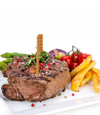 Product foto van Steak-Marker pure 9cm WELL set van 250