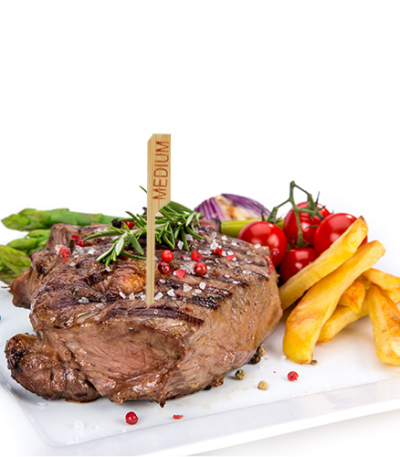 Product foto van Steak Markers karton MEDIUM set van 250