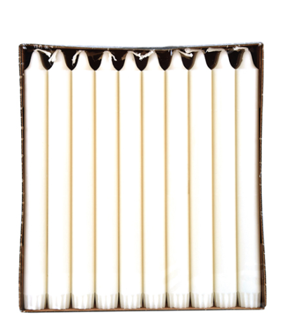 Product foto van Stearine Kaarsen wit set van 30 20cm