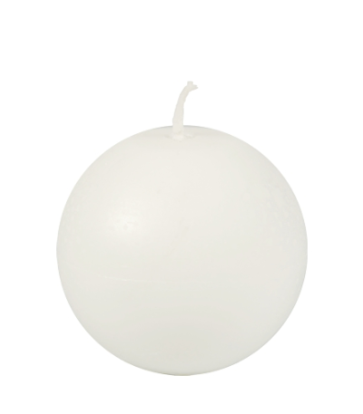 Product foto van Stearine kaarsen bolkaarsen 80mm wit set van 100