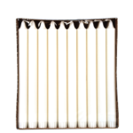 Product foto van Stearine kaarsen wit set van 30 24cm