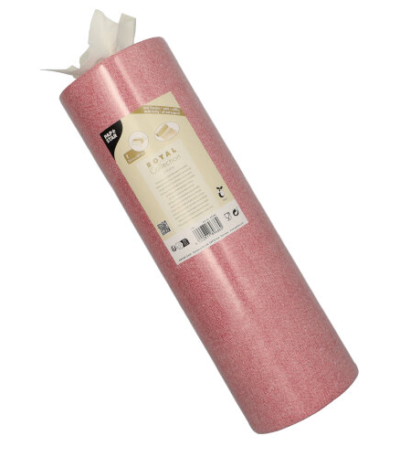 Product foto van Stof Tafellopers bordeaux 24m x 40cm ROYAL Collection Textile