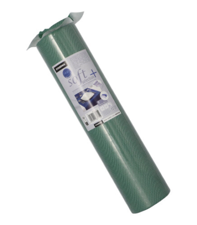 Product foto van Stof tafellopers nonwoven donkergroen 24m x 40cm