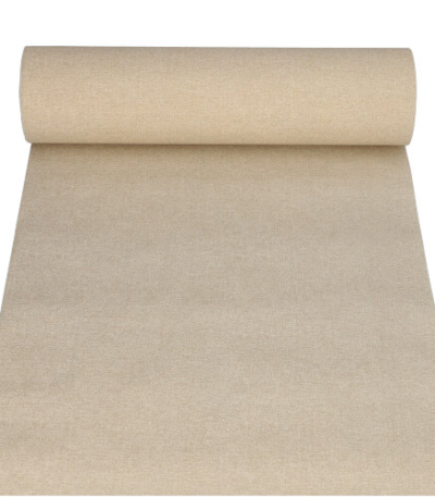 Product foto van Stof Tafellopers zand 24m x 40cm ROYAL Collection