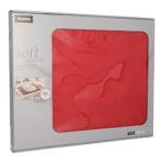 Product foto van Stof placemats nonwoven rood 30x40 cm set van 100