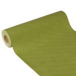 Product foto van Stof tafellopers nonwoven olijfgroen 24m x 40cm