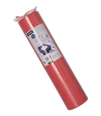 Product foto van Stof tafellopers nonwoven rood 24m x 40cm