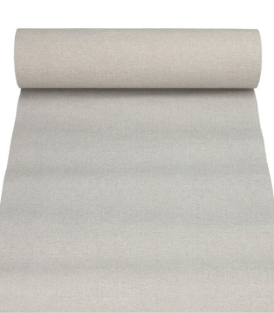 Product foto van Stoffen tafellopers PV-Tissue Mix grijs 24m x 40cm ROYAL Collection
