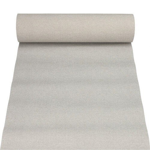 Product foto van Stoffen tafellopers PV-Tissue Mix grijs 24m x 40cm ROYAL Collection
