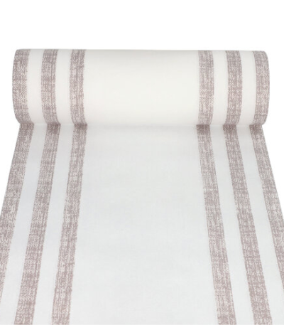 Product foto van Stoffen tafellopers PV-Tissue Mix mocca 24m x 40cm Royal Collection