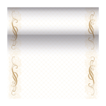 Product foto van Stoffen tafellopers goud ROYAL Collection 24m x 40cm Megan