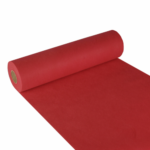 Product foto van Stoffen tafellopers nonwoven rood 24m x 40cm